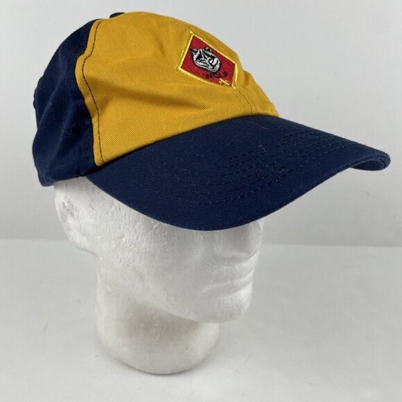 Boy Scouts Cub Scout Wolf Hat Cap Adjustable Strap Youth S/M Yellow & Blue - Picture 1 of 8